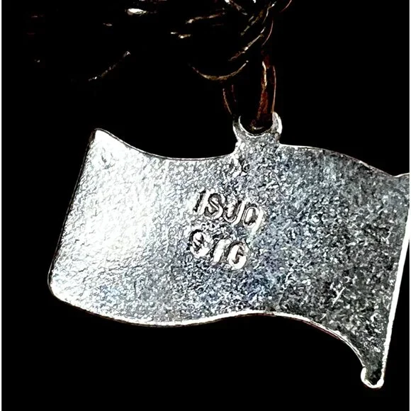 Sterling Silver Charm Bracelet W/ Pinecone Mug Clover & State Charms VTG 6.25” L - Picture 15 of 15